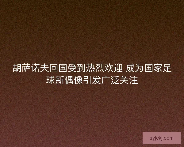 胡萨诺夫回国受到热烈欢迎 成为国家足球新偶像引发广泛关注 胡萨诺夫回国受到热烈欢迎 成为国家足球新偶像引发广泛关注